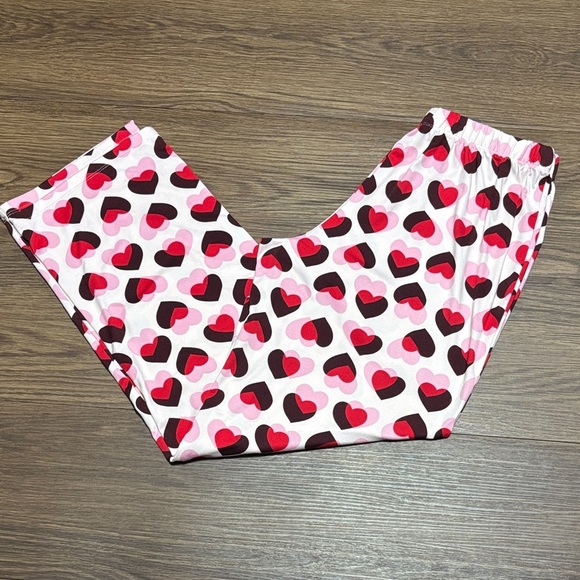 kate spade Heart Print Pajama Bottoms - Pink, Red, Black Size: Small - Picture 7 of 7